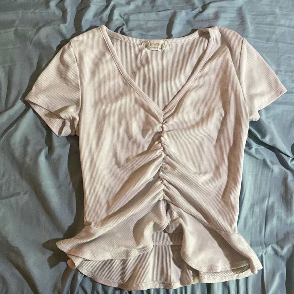 White crop top